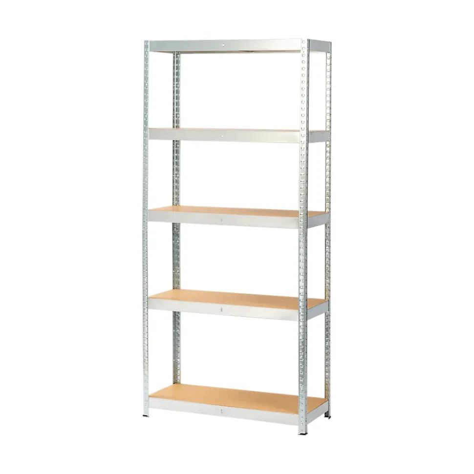 Étagère de garage en acier thermo-laqué GoodHome Ryle H. 180 x L. 75 x P. 35 cm