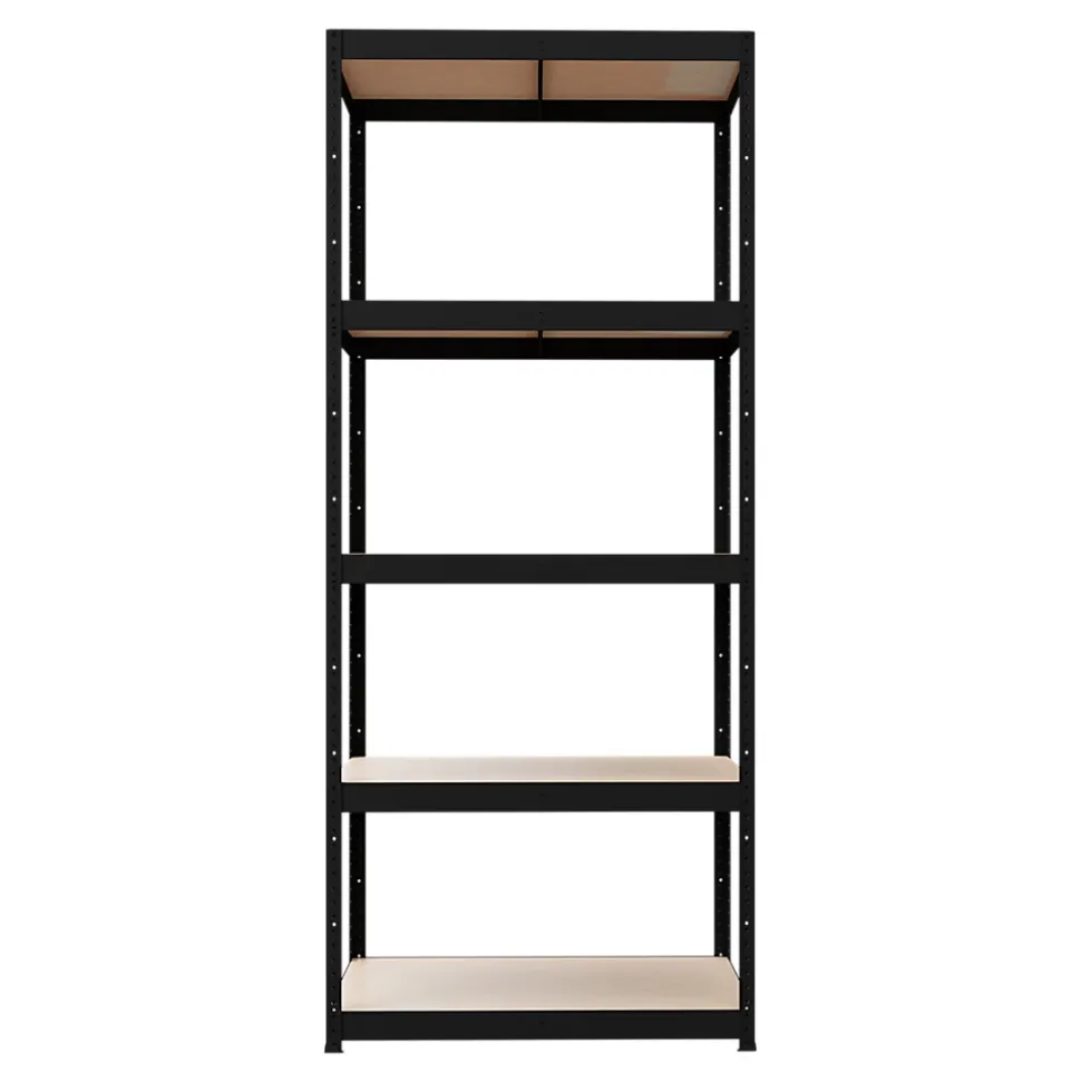 Étagère de garage en acier thermo-laqué noir GoodHome Ryle H. 179 x L. 75 x P. 35 cm