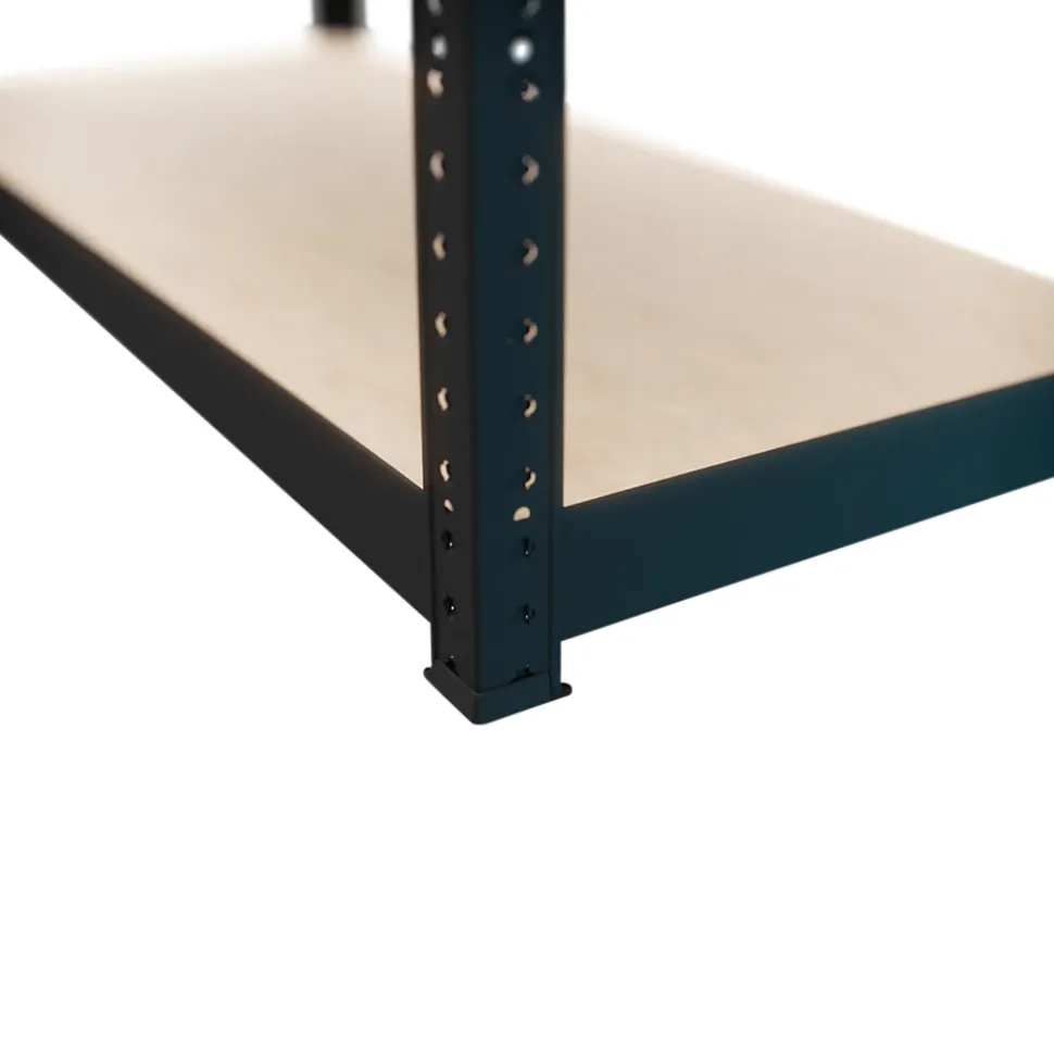 Étagère de garage en acier thermo-laqué noir GoodHome Ryle H. 179 x L. 90 x P. 40 cm