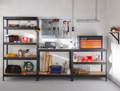 Étagère de garage en acier thermo-laqué GoodHome Rand H. 180 x L. 97 x P. 40 cm