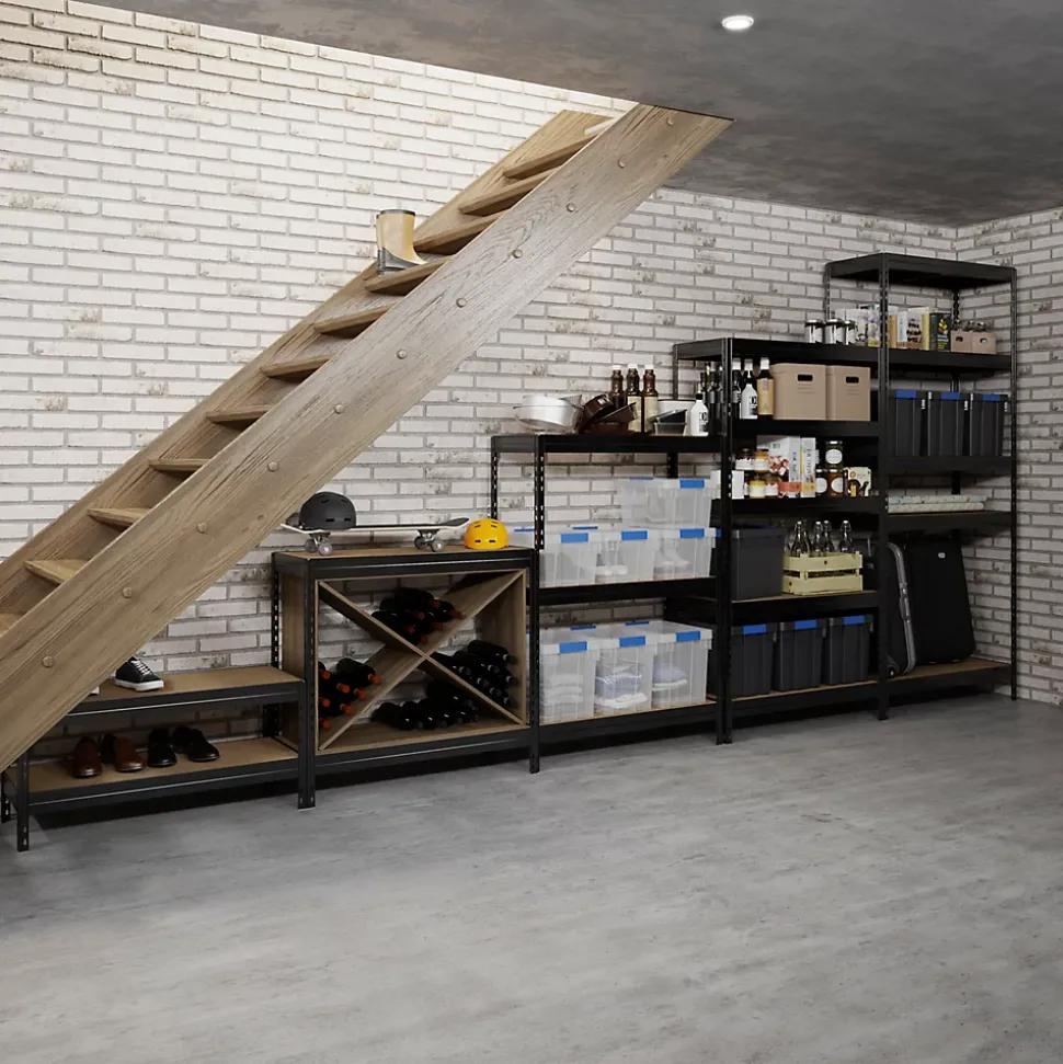 Étagère de garage en acier thermo-laqué GoodHome Rand H. 180 x L. 97 x P. 40 cm