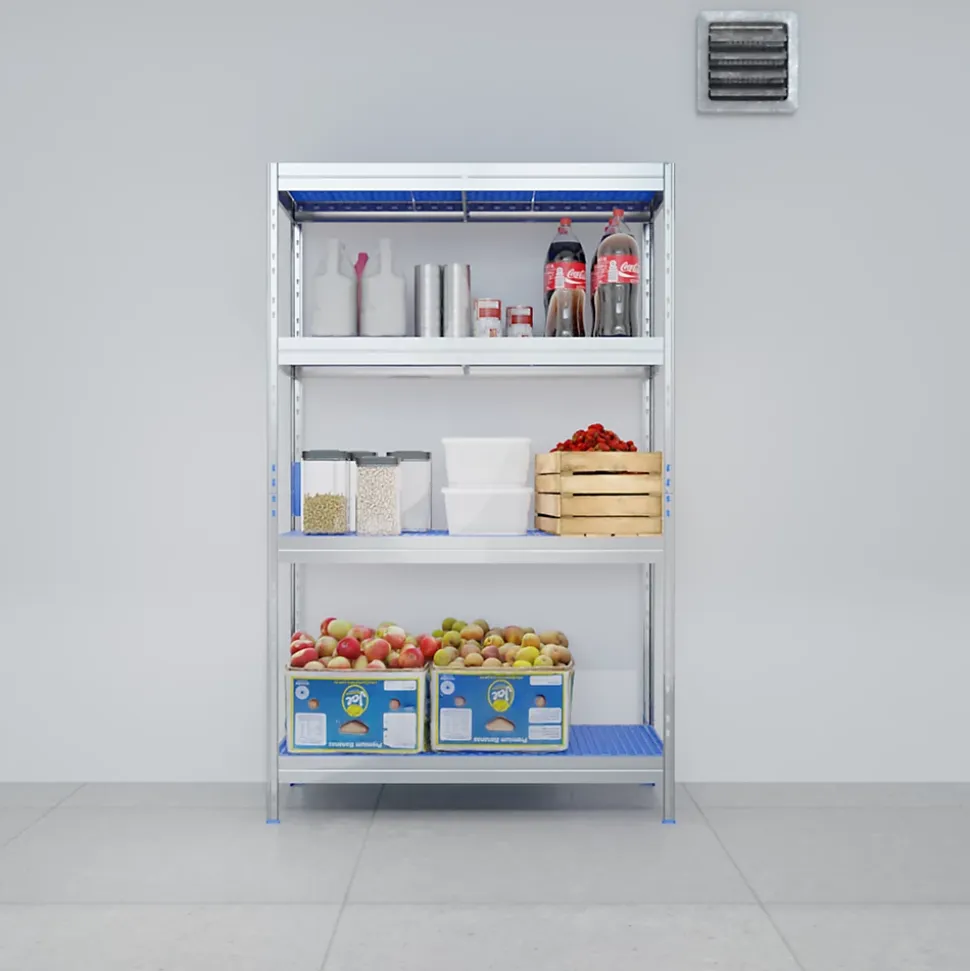 Étagère de garage en aluminium H.180 x l.110 x P.50 cm Horeca