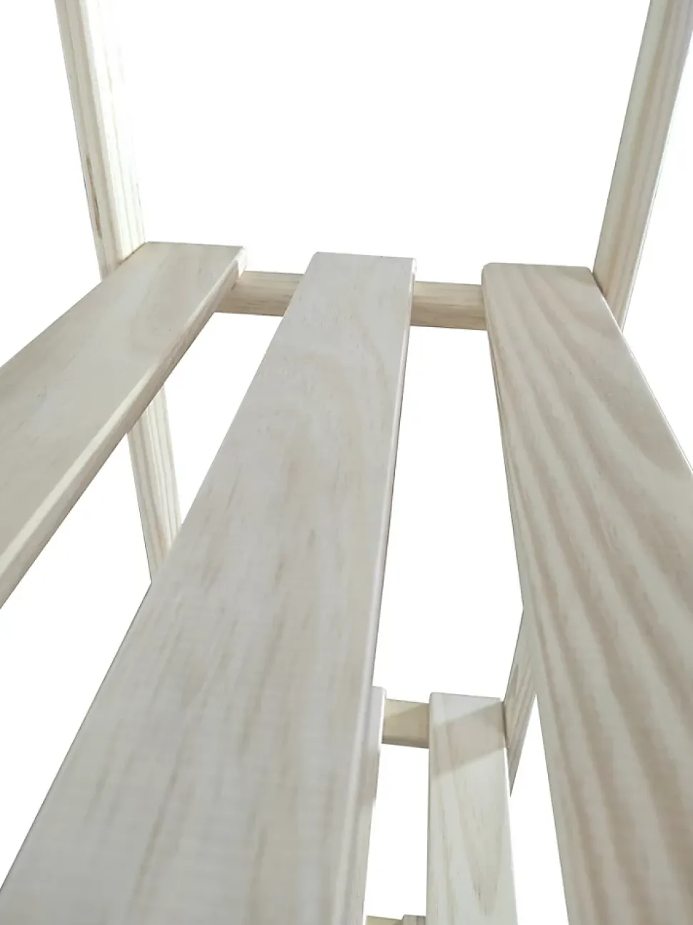 Étagère de garage en bois 4 tablettes L. 65 x H. 130 x P. 30 cm