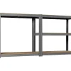 Étagère de garage modulable en aggloméré et acier H. 180 x L. 120 x P. 40 cm