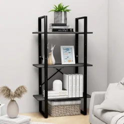 Étagère de rangement gris 60x30x105 cm bois d'ingénierie vidaXL