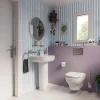 Étagère de salle de bain en verre et acier inoxydable chromé H.40 cm Endell GoodHome