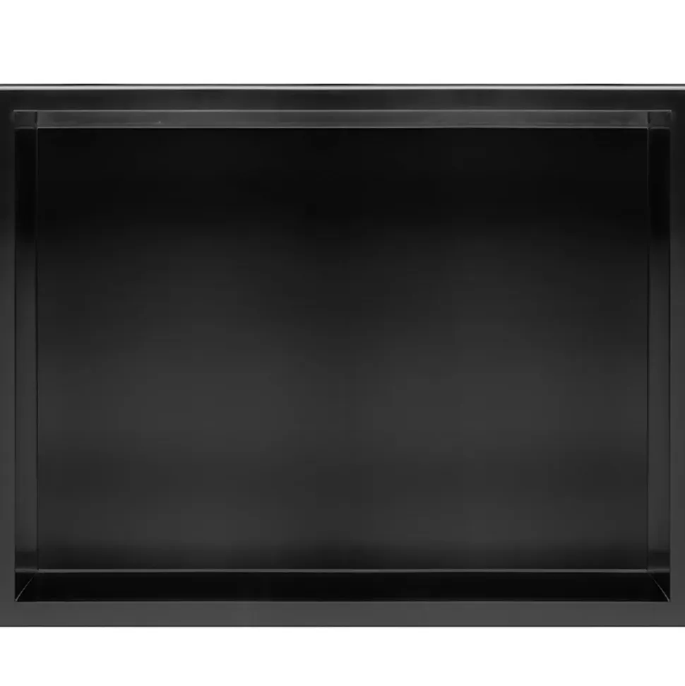 ÉTAGÈRE D'ENCASTREMENT POUR SALLE DE BAINS REA 5 30X45X10 BLACK