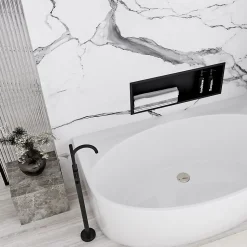 ÉTAGÈRE D'ENCASTREMENT POUR SALLE DE BAINS REA 6 30X60X10 BLACK