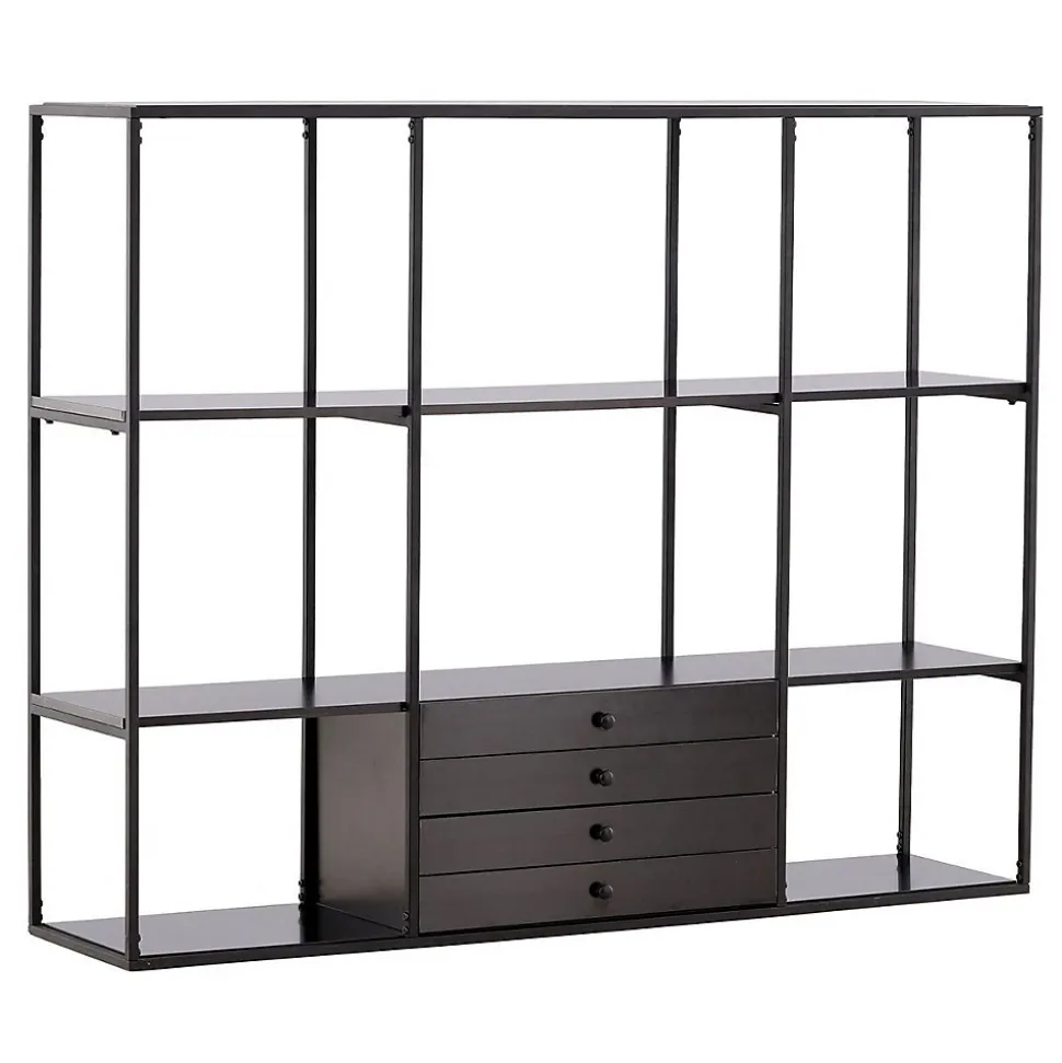 étagère Design 4 Niveaux "Amaraillo" 150cm Noir