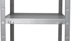 Étagère en acier galvanisé argenté Schulte Regalwelt Powermax H. 137 x L. 75 x P. 30 cm