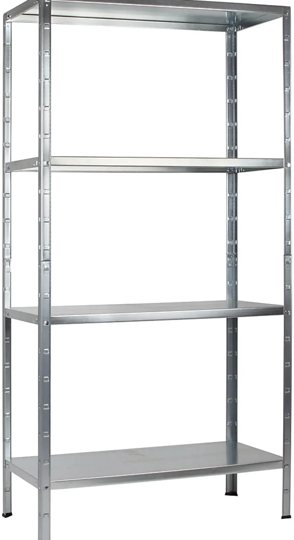 Étagère en acier galvanisé argenté Schulte Regalwelt Powermax H. 180 x L. 80 x P. 40 cm