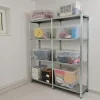 Étagère en acier galvanisé argenté Schulte Regalwelt Powermax H. 180 x L. 160 x P. 40 cm