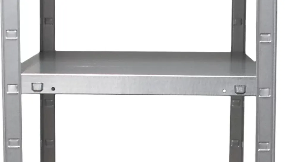 Étagère en acier galvanisé argenté Schulte Regalwelt Powermax H. 180 x L. 160 x P. 40 cm