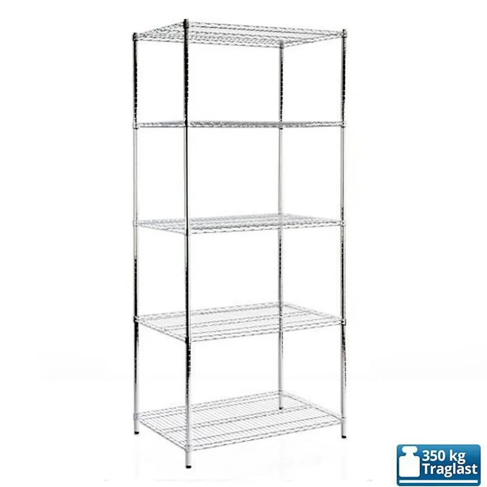 Étagère en métal 90 x 45 x 160 cm, Charge Max : 350 kg