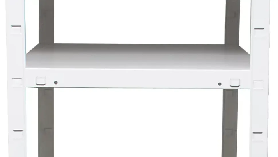 Étagère en métal blanc Schulte Regalwelt Powermax H. 190 x L. 100 x P. 40 cm