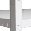 Étagère en métal blanc Schulte Regalwelt Powermax H. 137 x L. 75 x P. 30 cm