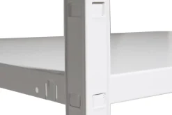 Étagère en métal blanc Schulte Regalwelt Powermax H. 137 x L. 75 x P. 30 cm
