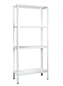 Étagère en métal blanc Schulte Regalwelt Powermax H. 180 x L. 60 x P. 40 cm
