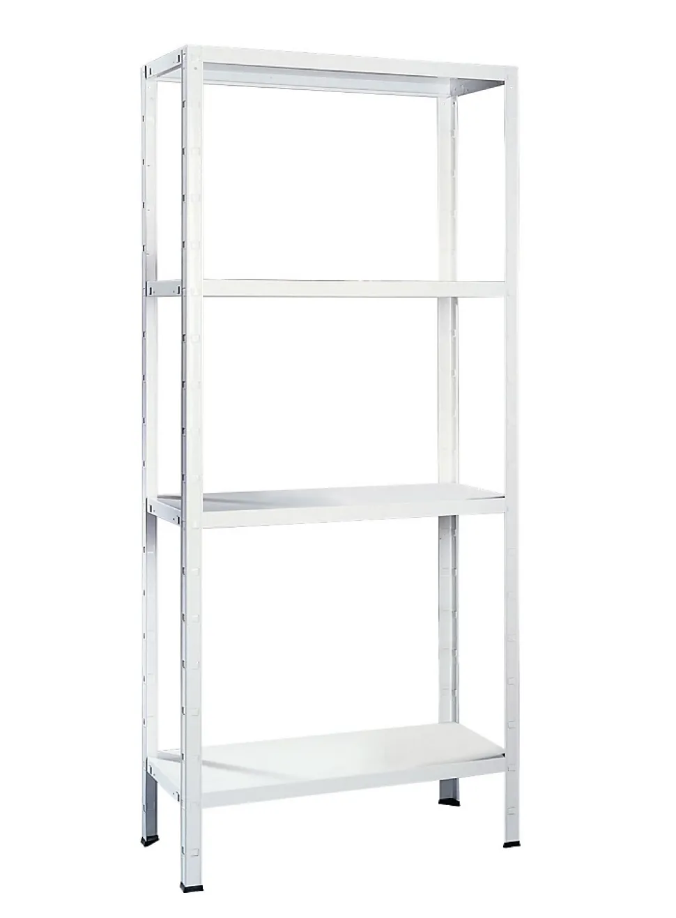 Étagère en métal blanc Schulte Regalwelt Powermax H. 180 x L. 60 x P. 40 cm