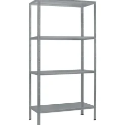 Étagère en métal gris Schulte Regalwelt Powermax H. 190 x L. 100 x P. 40 cm