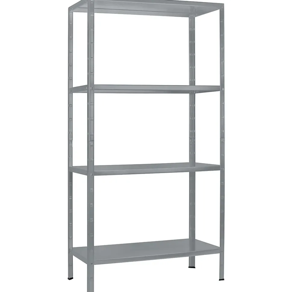 Étagère en métal gris Schulte Regalwelt Powermax H. 190 x L. 100 x P. 40 cm