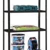 Étagère en métal noir Schulte Regalwelt Powermax H. 190 x L. 100 x P. 40 cm