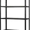 Étagère en métal noir Schulte Regalwelt Powermax H. 200 x L. 100 x P. 50 cm
