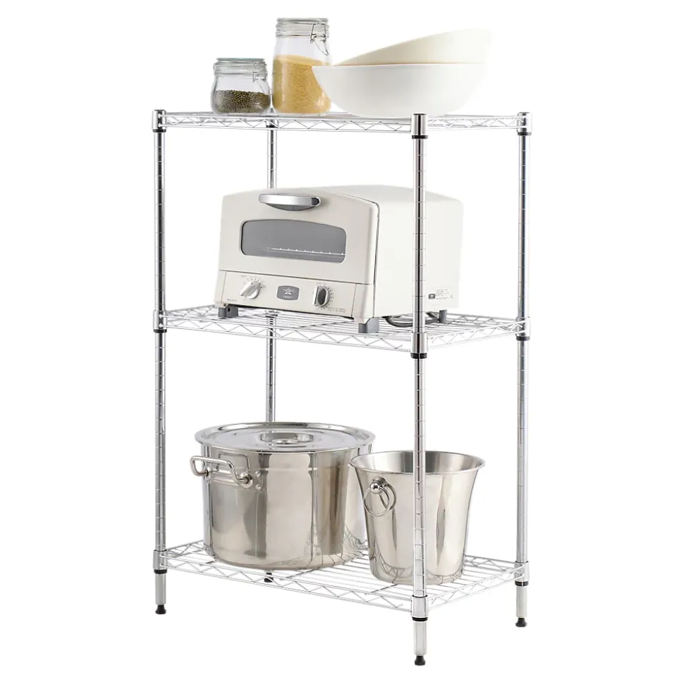 Étagère garde manger en acier H. 90,2 x L. 59,2 x P. 34,2 cm