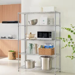 Étagère garde manger en acier H. 178,7 x L. 121,4 x P. 46 cm