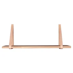 Étagère Gilbert, Marron, Bois, 20x120x2 cm, Seven Design