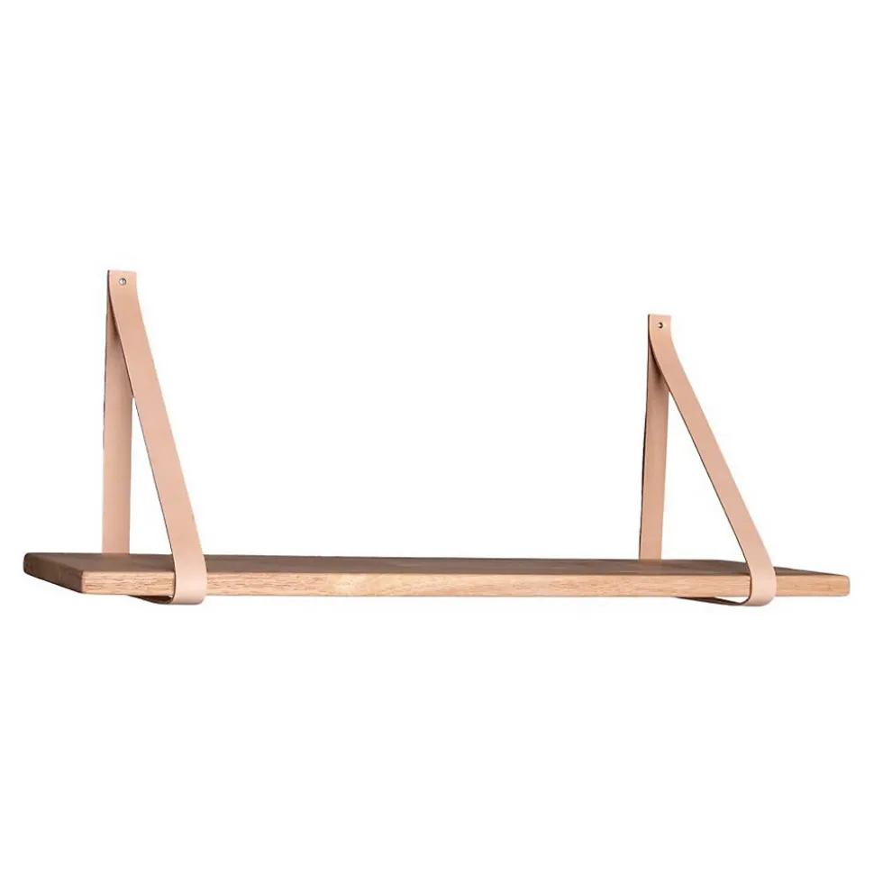 Étagère Gilbert, Marron, Bois, 20x120x2 cm, Seven Design