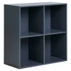 Étagère Horne, Gris, MDF, 69x30x69 cm, Seven Design