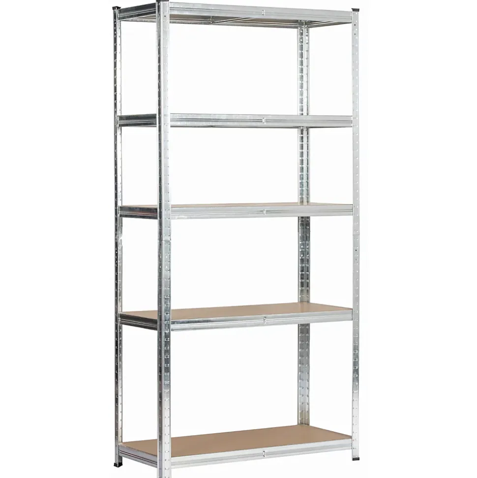 Étagère modulable 90 cm acier galvanisé charge maximale 875kg - L90xP40xH180 cm