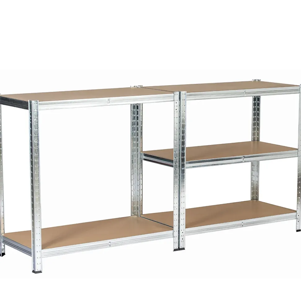 Étagère modulable 90 cm acier galvanisé charge maximale 875kg - L90xP40xH180 cm