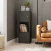 Étagère modulable 3 cubes avec 2 portes GoodHome Mixxit anthracite
