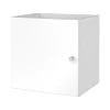 Étagère modulable 3 cubes avec 2 portes GoodHome Mixxit blanc