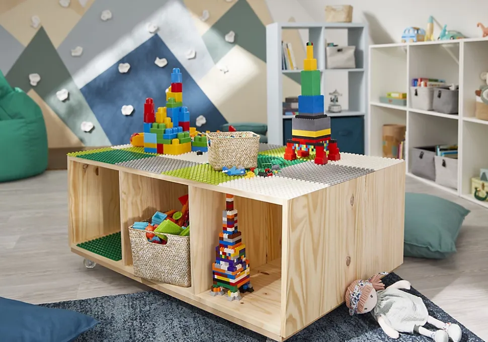Étagère modulable 3 cubes en pin GoodHome Mixxit l. 36,3 x H. 105,4 cm