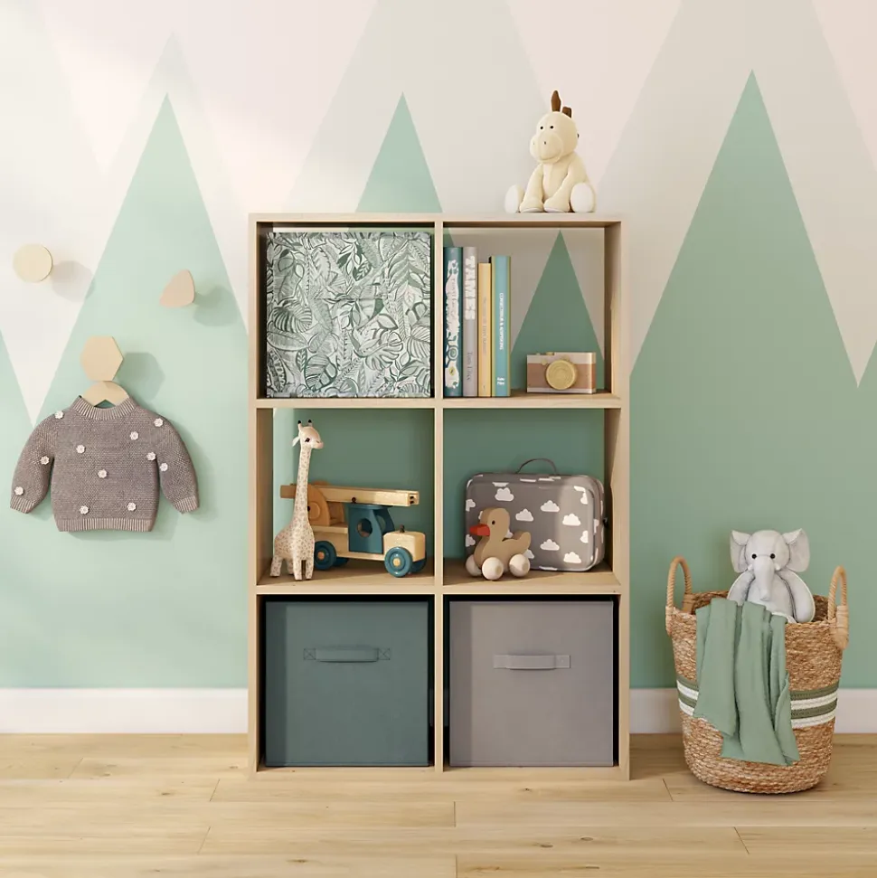 Étagère modulable 6 cubes en pin GoodHome Mixxit l. 70,9 x H. 105,4 cm