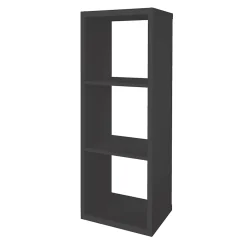 Étagère modulable 3 cubes GoodHome Mixxit anthracite l. 38,9cm x H. 108cm