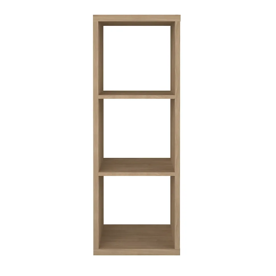 Étagère modulable 3 cubes GoodHome Mixxit effet chêne l. 38,9cm x H. 108cm
