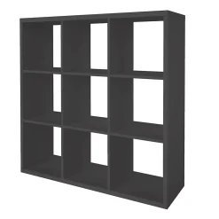 Étagère modulable 9 cubes GoodHome Mixxit anthracite l. 108,1cm x H. 108cm