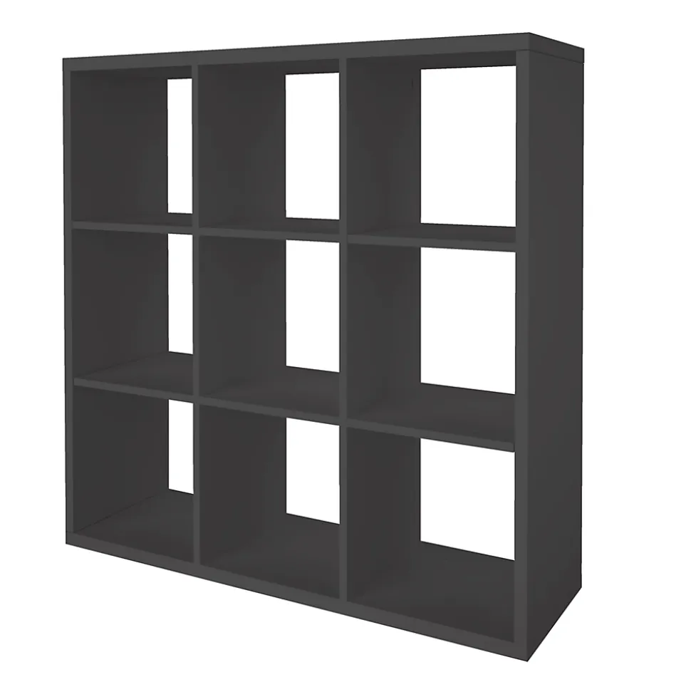 Étagère modulable 9 cubes GoodHome Mixxit anthracite l. 108,1cm x H. 108cm