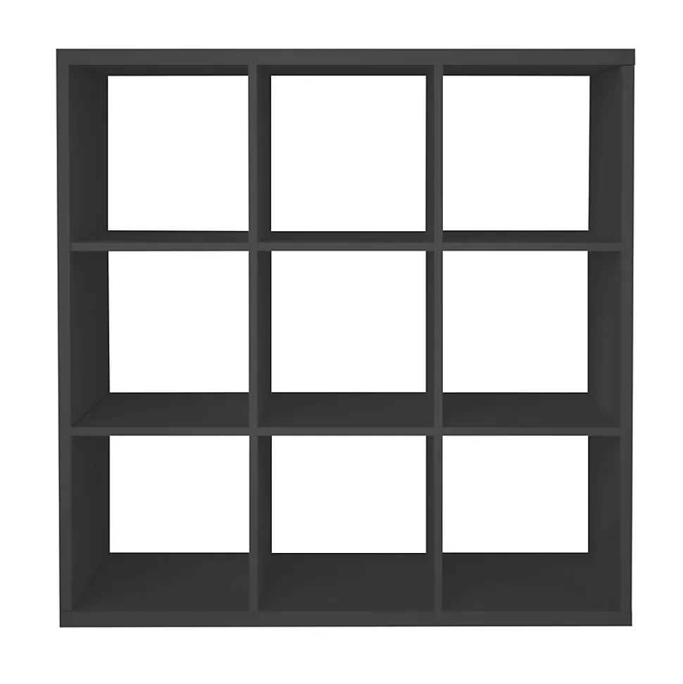 Étagère modulable 9 cubes GoodHome Mixxit anthracite l. 108,1cm x H. 108cm