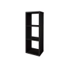 Étagère modulable 3 cubes GoodHome Mixxit noir