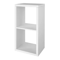 Étagère modulable 2 cubes GoodHome Mixxit blanc H. 73,5cm x l. 38,8cm