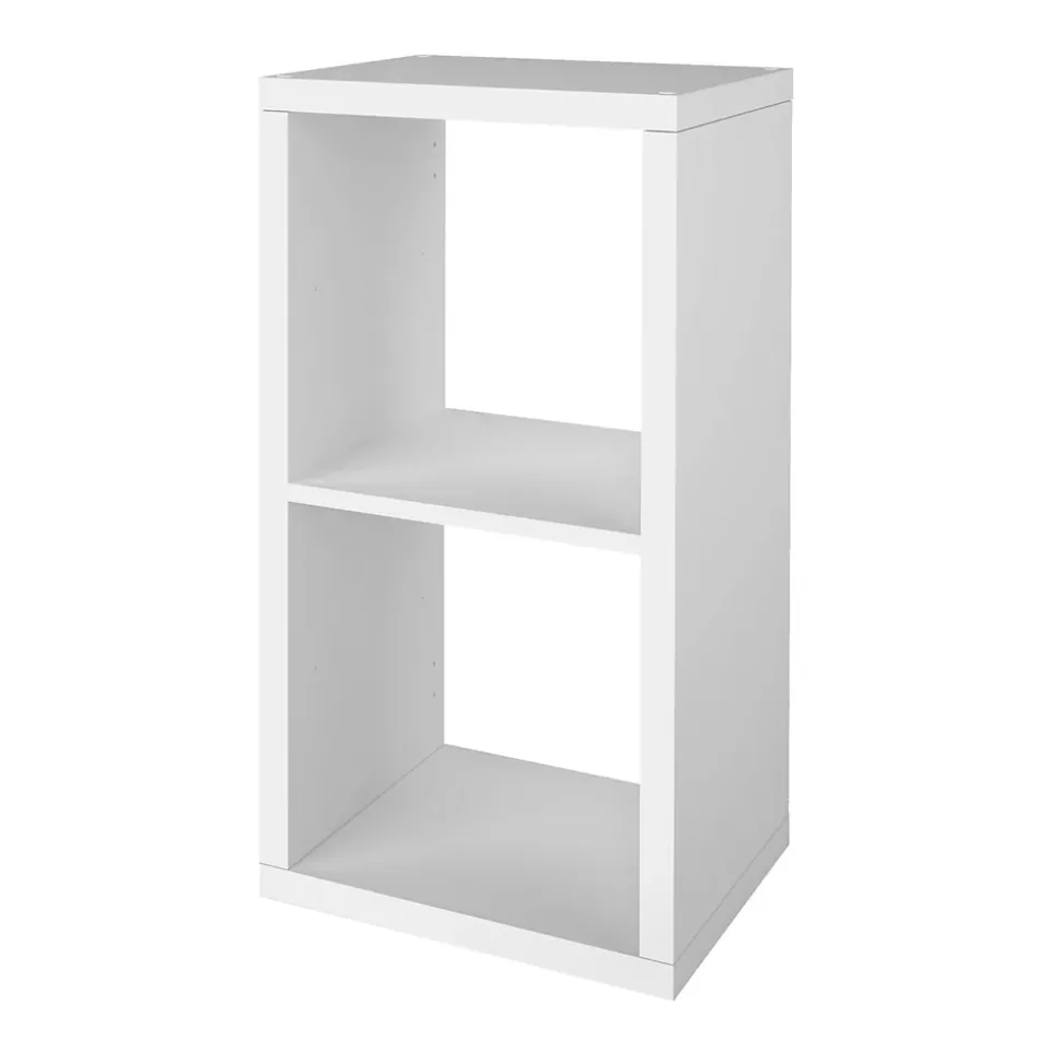 Étagère modulable 2 cubes GoodHome Mixxit blanc H. 73,5cm x l. 38,8cm
