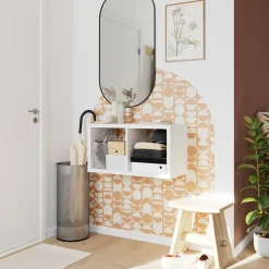 Étagère modulable 2 cubes GoodHome Mixxit blanc H. 73,5cm x l. 38,8cm
