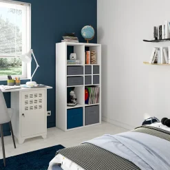Étagère modulable 9 cubes GoodHome Mixxit blanc H. 108cm x l. 108,1cm
