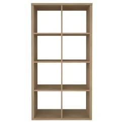 Étagère modulable 8 cubes GoodHome Mixxit effet chêne l. 73,5cm x H. 142,6cm