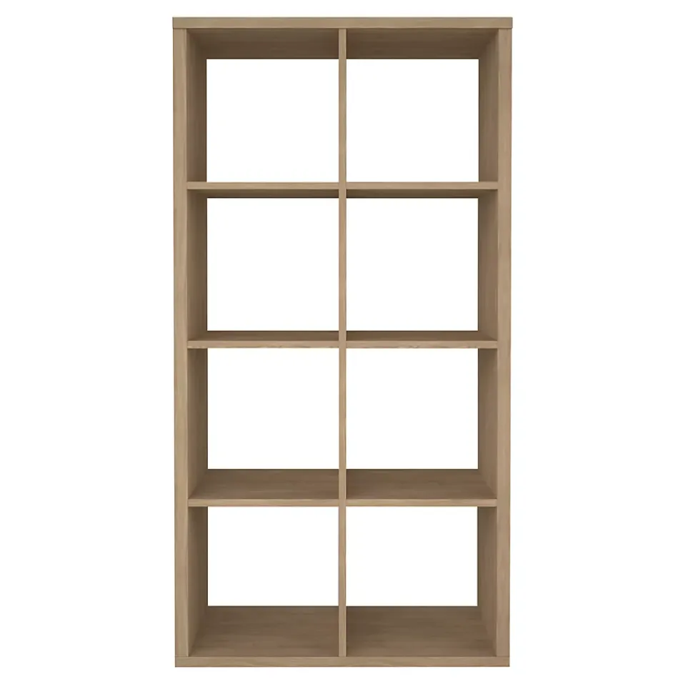 Étagère modulable 8 cubes GoodHome Mixxit effet chêne l. 73,5cm x H. 142,6cm